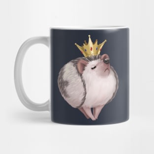 Cute Snooty Royal King or Queen Snob Hedgehog Mug